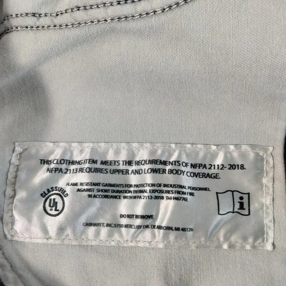 Carhartt FR Men's 40X32 Blue Denim Relaxed Fit Flame Resistant FLAWS - Picture 13 of 16